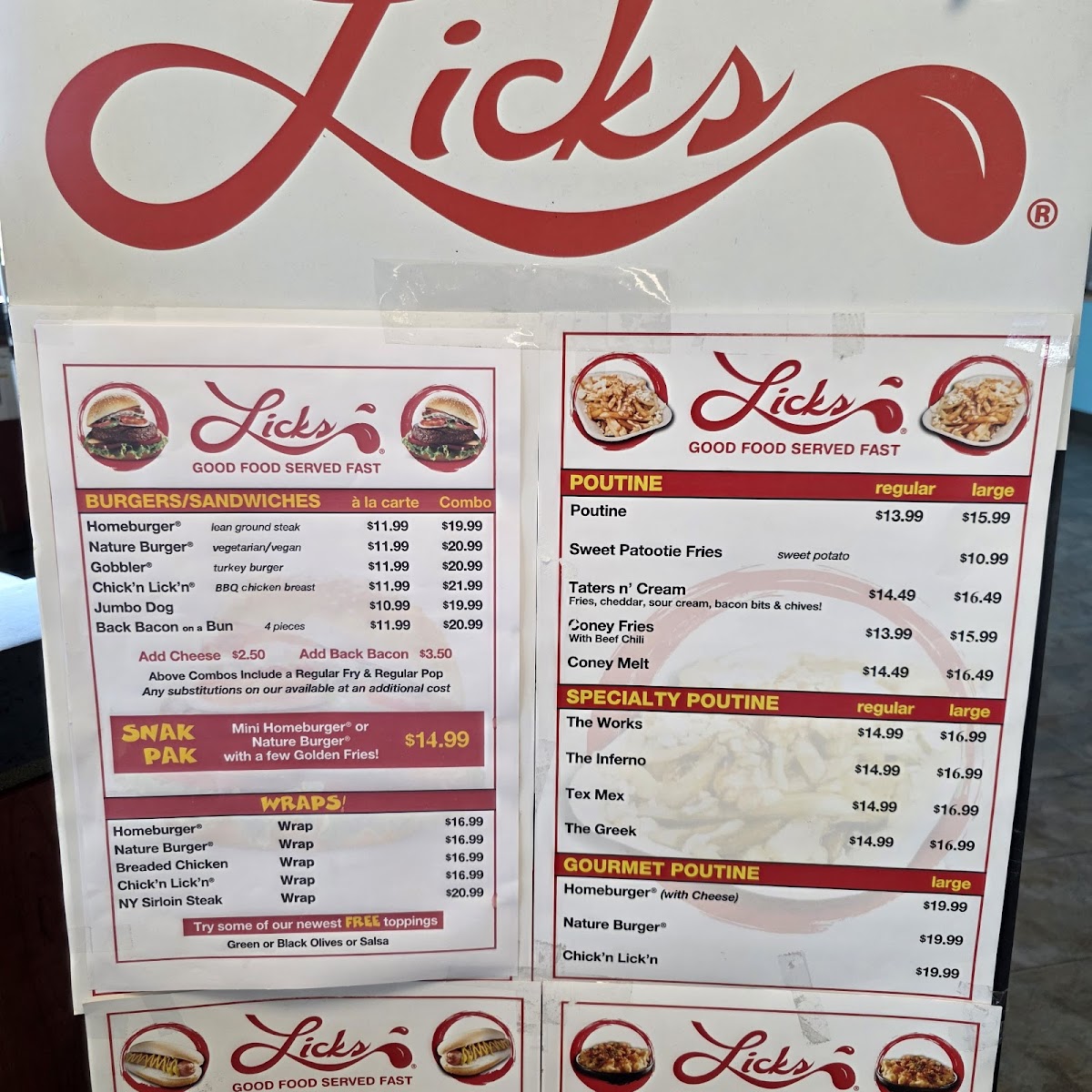 Lick's Menu - Image 3